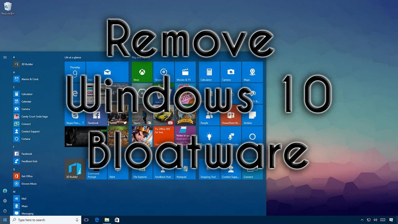 Debloat Windows 10 featured image