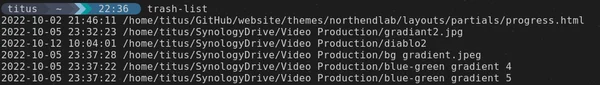 Trash Cli