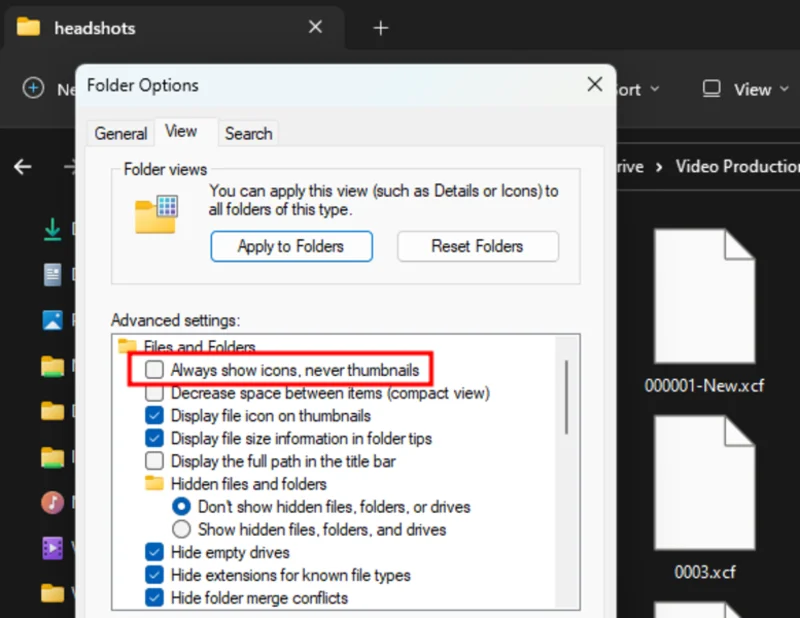 File Options